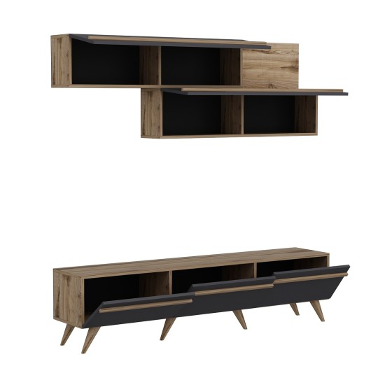 TV Unit Amsterdam - Anthracite, Ciragan Anthracite
Walnut TV Unit Amsterdam - Anthracite, Ciragan Anthracite
Walnut