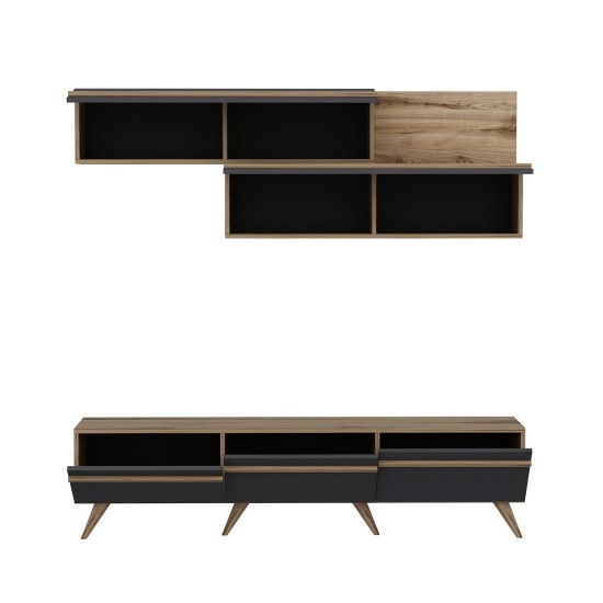 TV Unit Amsterdam - Anthracite, Ciragan Anthracite
Walnut TV Unit Amsterdam - Anthracite, Ciragan Anthracite
Walnut