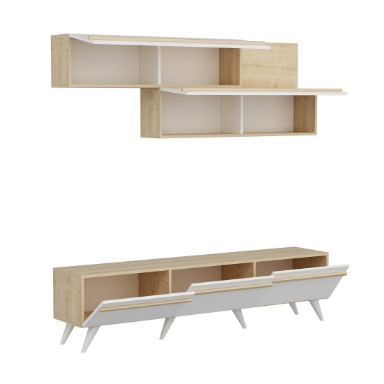 TV Unit Amsterdam - Sapphire, White Sapphire
White TV Unit Amsterdam - Sapphire, White Sapphire
White