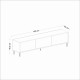TV Stand Imaj - Marble, White White Marble
Gold