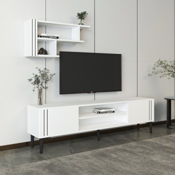 TV Unit Snow Set - White White