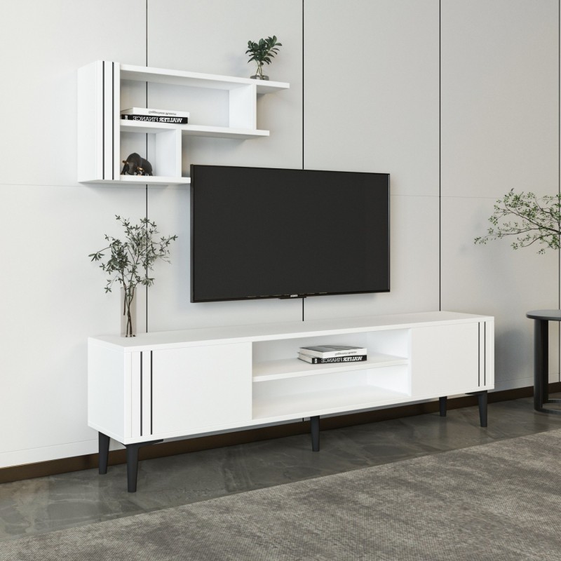 TV Unit Snow Set - White White