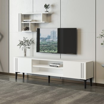 TV Unit Snow Set - White White