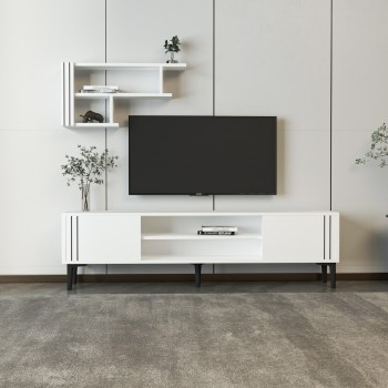 TV Unit Snow Set - White White