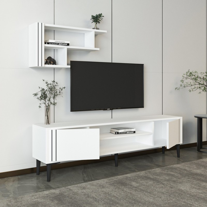 TV Unit Snow Set - White White