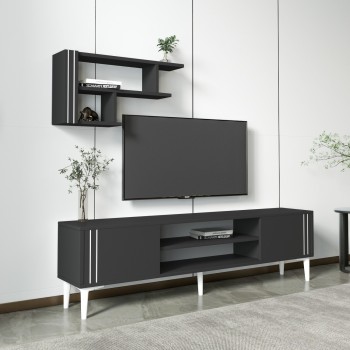 TV Unit Snow Set - Anthracite Anthracite