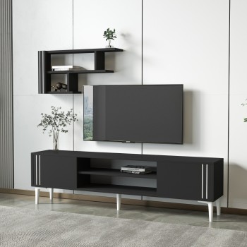 TV Unit Snow Set - Anthracite Anthracite