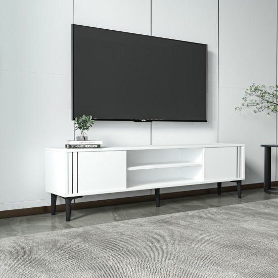TV Stand Snow - White White TV Stand Snow - White White