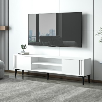 TV Stand Snow - White White