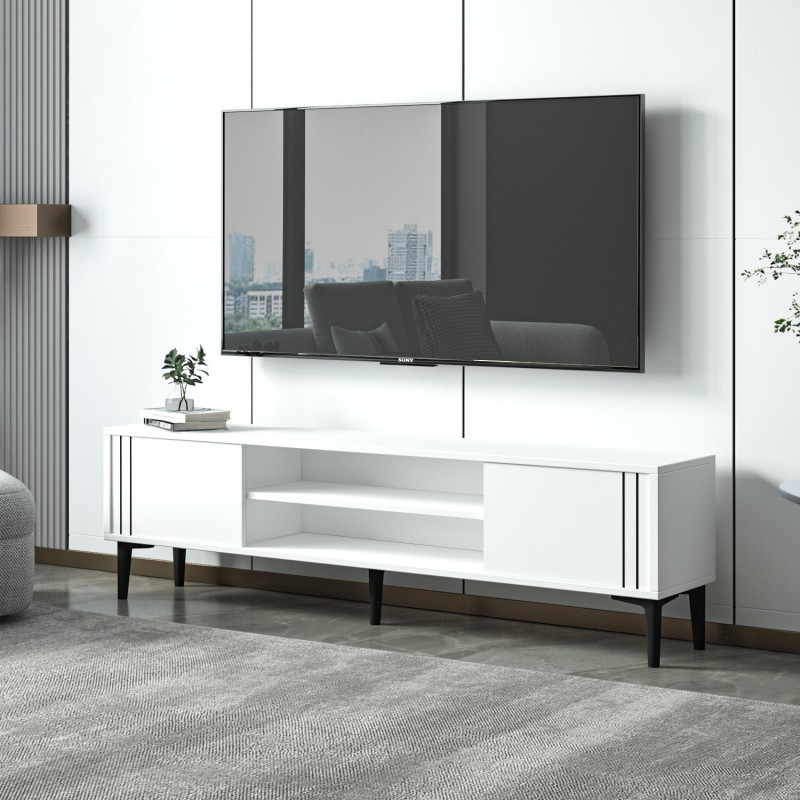 TV Stand Snow - White White
