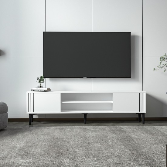 TV Stand Snow - White White TV Stand Snow - White White