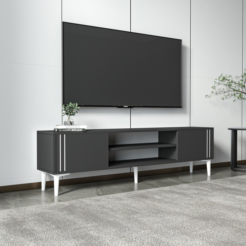 TV Stand Snow - Anthracite Anthracite
