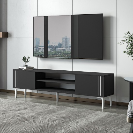 TV Stand Snow - Anthracite Anthracite TV Stand Snow - Anthracite Anthracite
