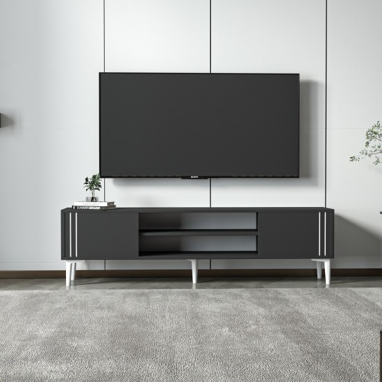 TV Stand Snow - Anthracite Anthracite TV Stand Snow - Anthracite Anthracite