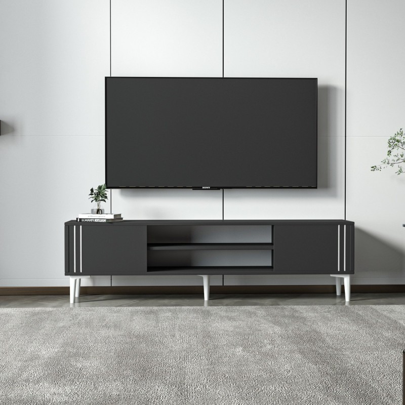 TV Stand Snow - Anthracite Anthracite