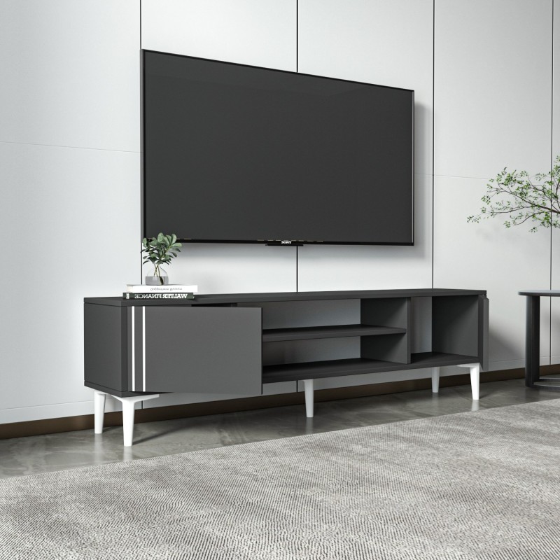 TV Stand Snow - Anthracite Anthracite