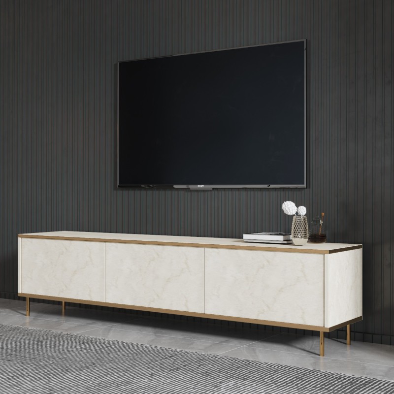 TV Stand Imaj - Travertine, Gold Travertine
Gold