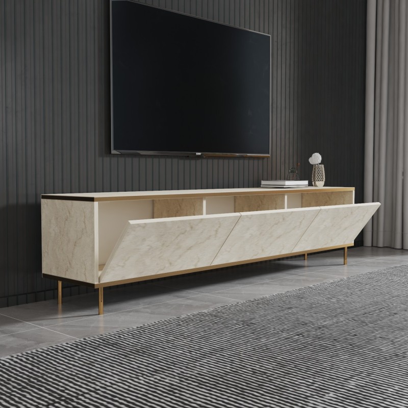 TV Stand Imaj - Travertine, Gold Travertine
Gold