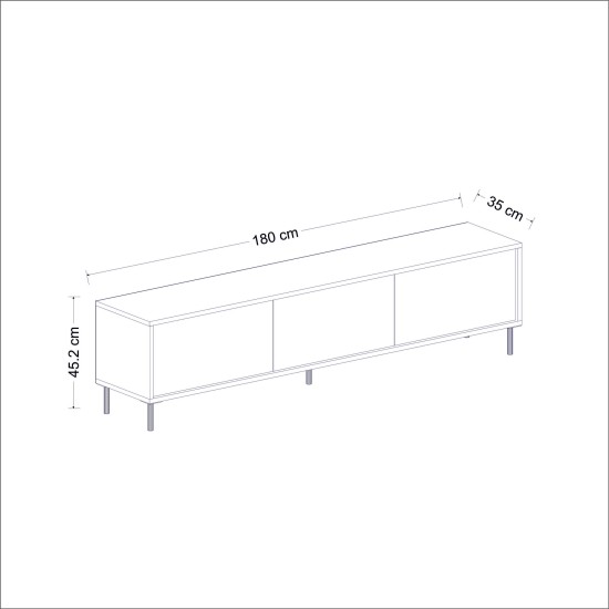 TV Stand Imaj - Travertine, Gold Travertine
Gold