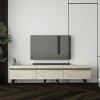 TV Stand Amsterdam Style - Travertine, Black Travertine
Black