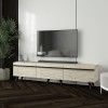 TV Stand Amsterdam Style - Travertine, Black Travertine
Black