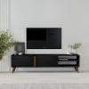 TV Stand Benoit - Wood Black Wood Black