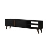 TV Stand Benoit - Wood Black Wood Black