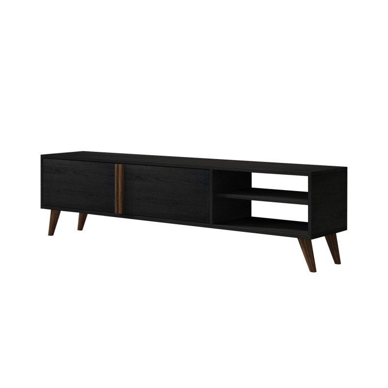 TV Stand Benoit - Wood Black Wood Black