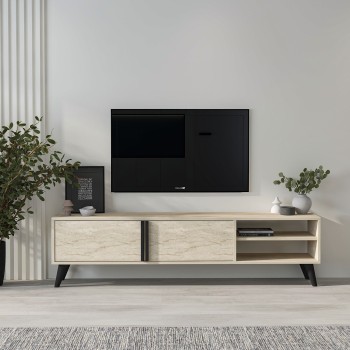 TV Stand Benoit - Travertine Travertine