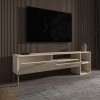TV Stand Parion - Travertine Travertine