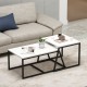 Coffee Table Minimal - White White Coffee Table Minimal - White White