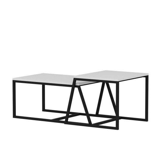 Coffee Table Minimal - White White Coffee Table Minimal - White White