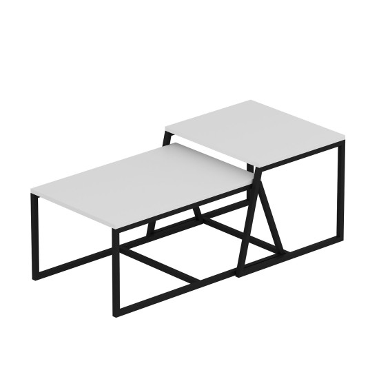 Coffee Table Minimal - White White Coffee Table Minimal - White White