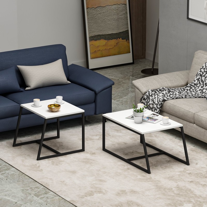 Coffee Table Minimal - White White