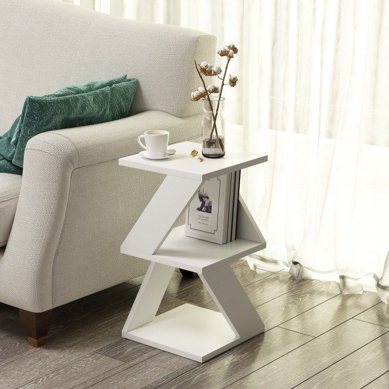 Hanah Home Side Table Albeni - White White