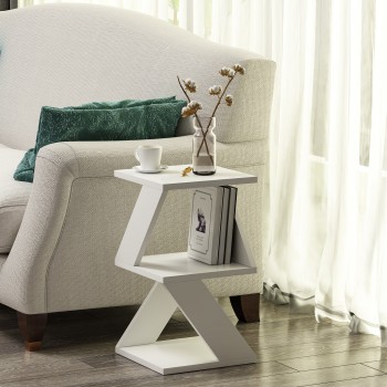 Side Table Albeni - White White