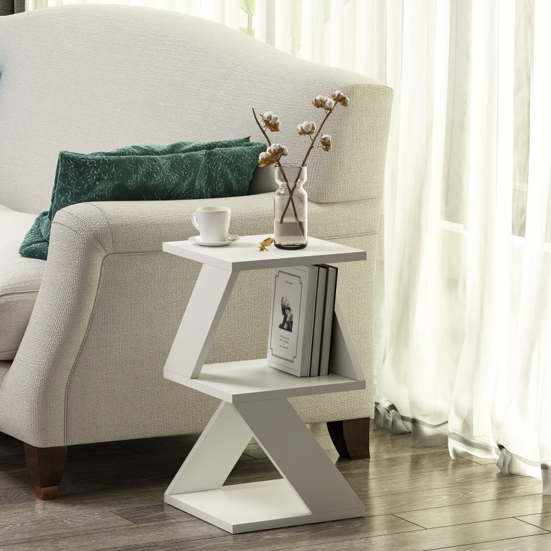 Hanah Home Side Table Albeni - White White