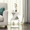 Hanah Home Side Table Albeni - White White
