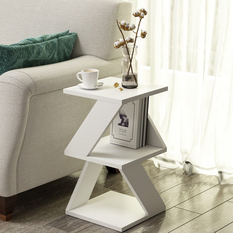 Hanah Home Side Table Albeni - White White