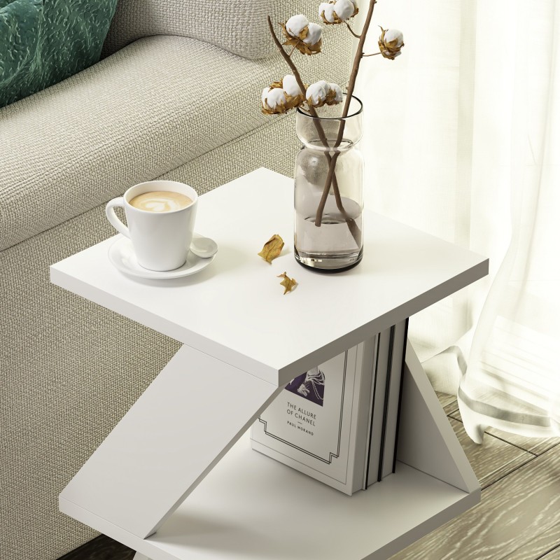 Hanah Home Side Table Albeni - White White