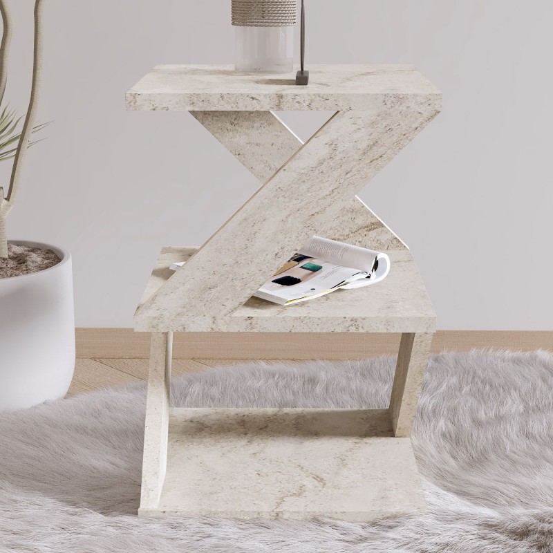 Side Table Albeni - Travertine Travertine