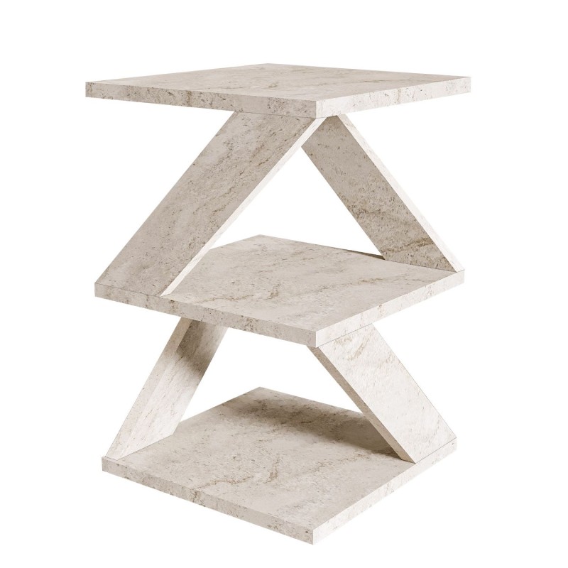 Side Table Albeni - Travertine Travertine
