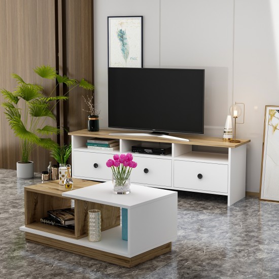 Living Room Furniture Set Oslo White
Oak Living Room Furniture Set Oslo White
Oak