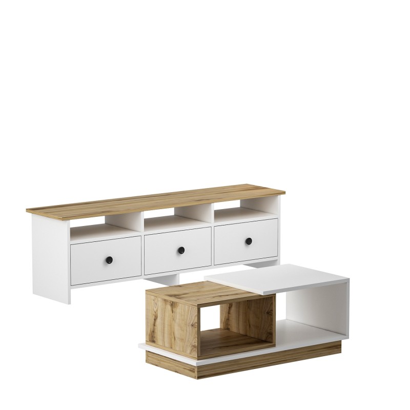 Living Room Furniture Set Oslo White
Oak