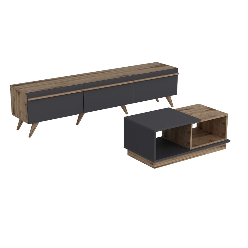 Living Room Furniture Set Amsterdam Anthracite
Walnut