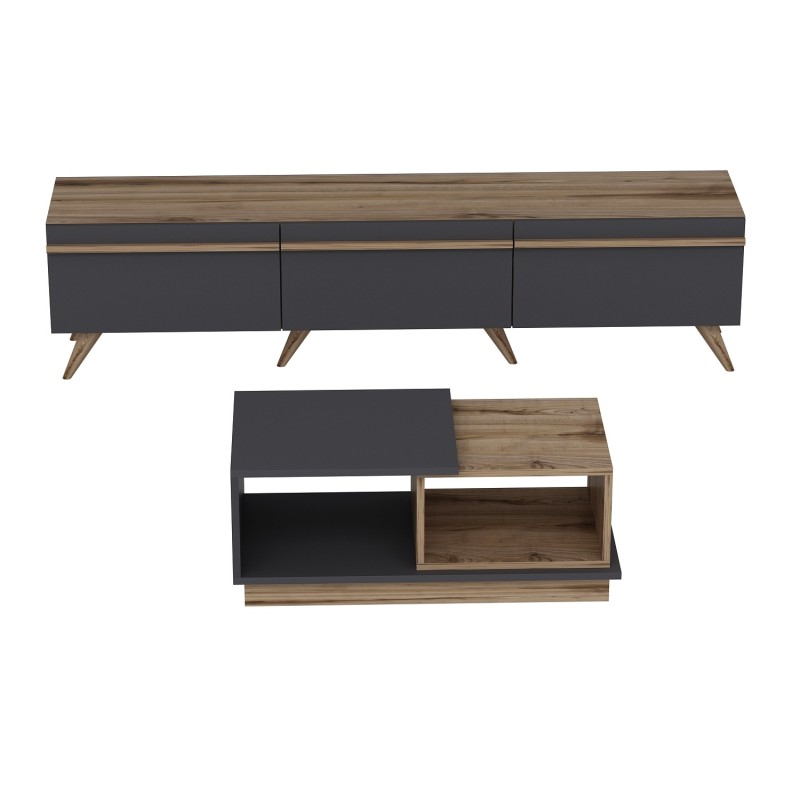 Living Room Furniture Set Amsterdam Anthracite
Walnut