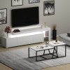 Hanah Home Living Room Furniture Set Beliz - White White