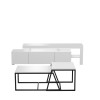 Hanah Home Living Room Furniture Set Beliz - White White