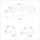 Hanah Home Living Room Furniture Set Beliz - White White