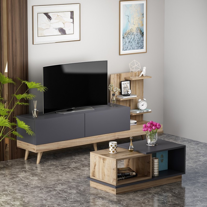 Living Room Furniture Set Dizayn - Anthracite, Ciragan Anthracite
Walnut